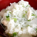 ar0's cooksnap of when they made ほっこり☆☆鶏ささみとカブのお粥.