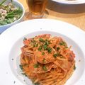 misaa12's cooksnap of when they made 鍋用蟹でも！渡り蟹のトマトクリームパスタ.