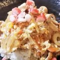 yukky☆mama's cooksnap of when they made フライパンで簡単に♪人参入り親子丼♪.