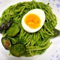 hanongirl's cooksnap of when they made ☺ほうれん草で超簡単ジェノベーゼパスタ☺.