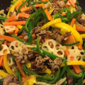 hiromi163♬'s cooksnap of when they made 筍代打で蓮根起用‼カラフル青椒肉絲.