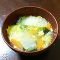 ゆう0305's cooksnap of when they made 白菜や玉子なめらか中華スープ♡.