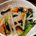 あきつま（杏花☆）'s cooksnap of when they made 茹でるだけ！簡単ナムル もやしほうれん草.