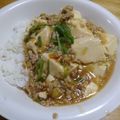 単！！'s cooksnap of when they made 簡単★居酒屋男飯★麻婆豆腐もとい麻婆丼.