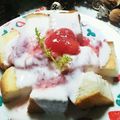 虹色♪︎ちゅーりっぷ's cooksnap of when they made 焼き立て食パンにとろ～りヨーグルト.