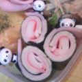 みや☆なな's cooksnap of when they made お弁当に✿かにかまとハムののり巻き.
