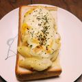 ロビくま's cooksnap of when they made グラタンが残ったら、グラタントースト✨.