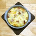 puniＫ's cooksnap of when they made ほくほくポテト＆卵のチーズ焼き.