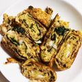 さちぶた♪'s cooksnap of when they made 余った鶏そぼろで卵焼き.
