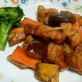 チョコムーチ's cooksnap of when they made デパ地下風？豚*レンコン*椎茸の黒酢炒め.