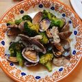 ぽよっつ's cooksnap of when they made アサリ・牡蠣・ブロッコリーのヘルシー炒め.