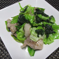 ジョングレ's cooksnap of when they made 小松菜と豚肉にんにく炒め.