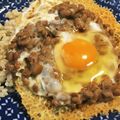 YUKIKI☆'s cooksnap of when they made びっくり目玉焼きライス.