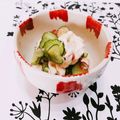 Satoco❋'s cooksnap of when they made 湯葉・きゅうり・茗荷の酢の物.