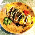 オレンジリング's cooksnap of when they made 節約ランチ♪お好み風オムライス.