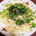 かな茶's cooksnap of when they made 超手抜き！梅こぶ茶パスタ！.