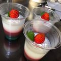 _erik's cooksnap of when they made クリスマスカラーの三色ゼリー.