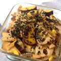 こもれびまま's cooksnap of when they made レンコンとさつまいもの甘辛照りバター炒め.