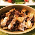 こうきとだいきママ's cooksnap of when they made なすとじゃがいものデミチーズ焼き.