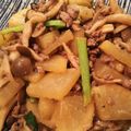 じゃがいみょ's cooksnap of when they made 大根とぶなしめじのバター醤油炒め.