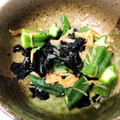 yummysunny's cooksnap of when they made 副菜★ダイエットおくらとなめ茸の海苔和え.