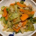 クック茶々茶's cooksnap of when they made 大量レタスと豚コマのピリ辛炒め.
