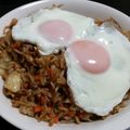 ウッピィ's cooksnap of when they made そばめし　焼きそば焼飯.