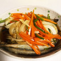 momo__can's cooksnap of when they made 揚げない！トースターでししゃもの南蛮漬け.