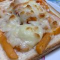 ahymama's cooksnap of when they made 柿チーズトースト.