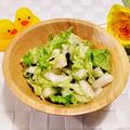 ももちゃんのれしぴ's cooksnap of when they made 白菜と塩昆布でサラダ♪.