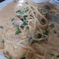 しのちゃんママ♡'s cooksnap of when they made キムチと牛乳で★キムチクリームパスタ.