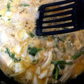 ぬけちゃん's cooksnap of when they made 簡単！白菜と春菊のすき焼き風卵とじ.