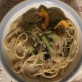 MFI's cooksnap of when they made フライパン1つで☆簡単お手軽スープパスタ.