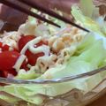 ともみお♪'s cooksnap of when they made レンチンサラダきのこうどん.