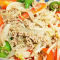 ハナピン's cooksnap of when they made パプリカと挽肉のオイスターソース炒め.