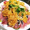 にしあまね's cooksnap of when they made タレがうまいっ！！　いなだの韓国風お刺身.