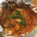 エイビーズ's cooksnap of when they made 鱈とキムチのピリ辛味噌ホイル焼き.