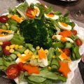 ガノッチ's cooksnap of when they made 鶏ハムのリースサラダ人参ドレッシング.