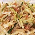 うずらのこ's cooksnap of when they made 大根・梅キュウリサラダ.