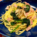 クックT3E5G5☆'s cooksnap of when they made ほうれん草の和風パスタ.
