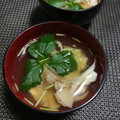 ☆あいちゃん's cooksnap of when they made ◆舞茸と落とし卵のお吸い物◆おもてなし.