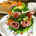 せいやまま's cooksnap of when they made ブロッコリーのツリーとサンタのサラダ.