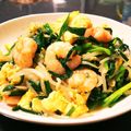 はっちyあいら's cooksnap of when they made 海老のにら玉もやし炒め.