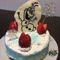 sa_yuki's cooksnap of when they made オラフ❄キャラチョコプレート.