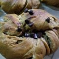 yucally's cooksnap of when they made 珈琲ミルクのマーブルパン.