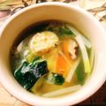 のんべぇヒロ's cooksnap of when they made 優しいお味♫夜食に嬉しい簡単鶏団子スープ.