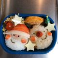 ＊あゆんた＊'s cooksnap of when they made キャラ弁＊簡単♪クリスマスプレート.