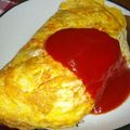 まぶたん's cooksnap of when they made のこった煮物で簡単!オムライス.