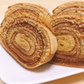sakunemu's cooksnap of when they made フライパンとHMで簡単バウムクーヘン.
