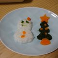 sarucha's cooksnap of when they made 離乳食で☆赤ちゃんのクリスマスプレート☆.